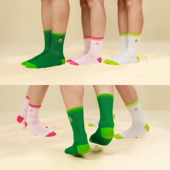 GON HAPPY SOCKS ถุงเท้า GON เบิกบาน, คามะจัง สดใส, กะหล่ำ ชื่นใจ - Image 8