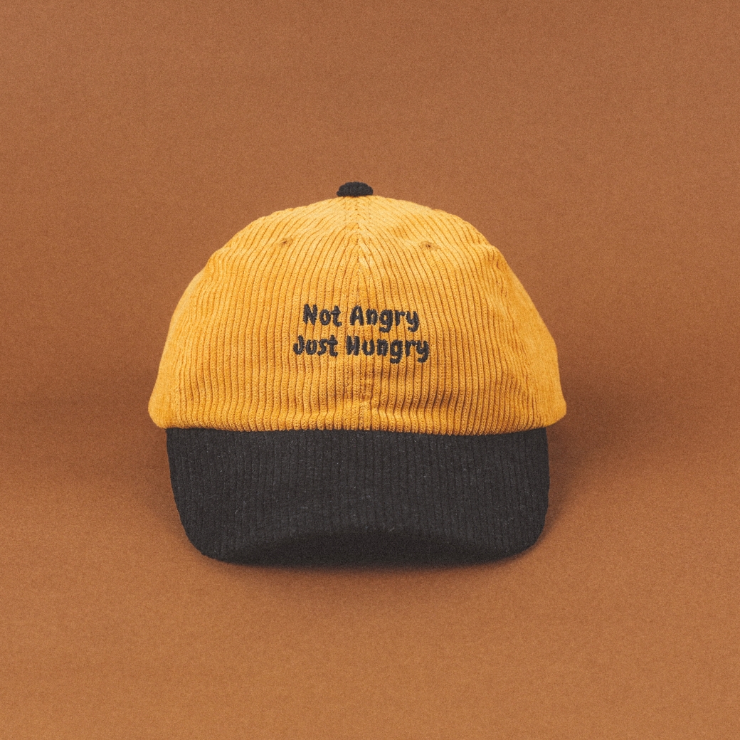 Dad Cap - Yellow Eclipse (Not Angry Just Hungry)
