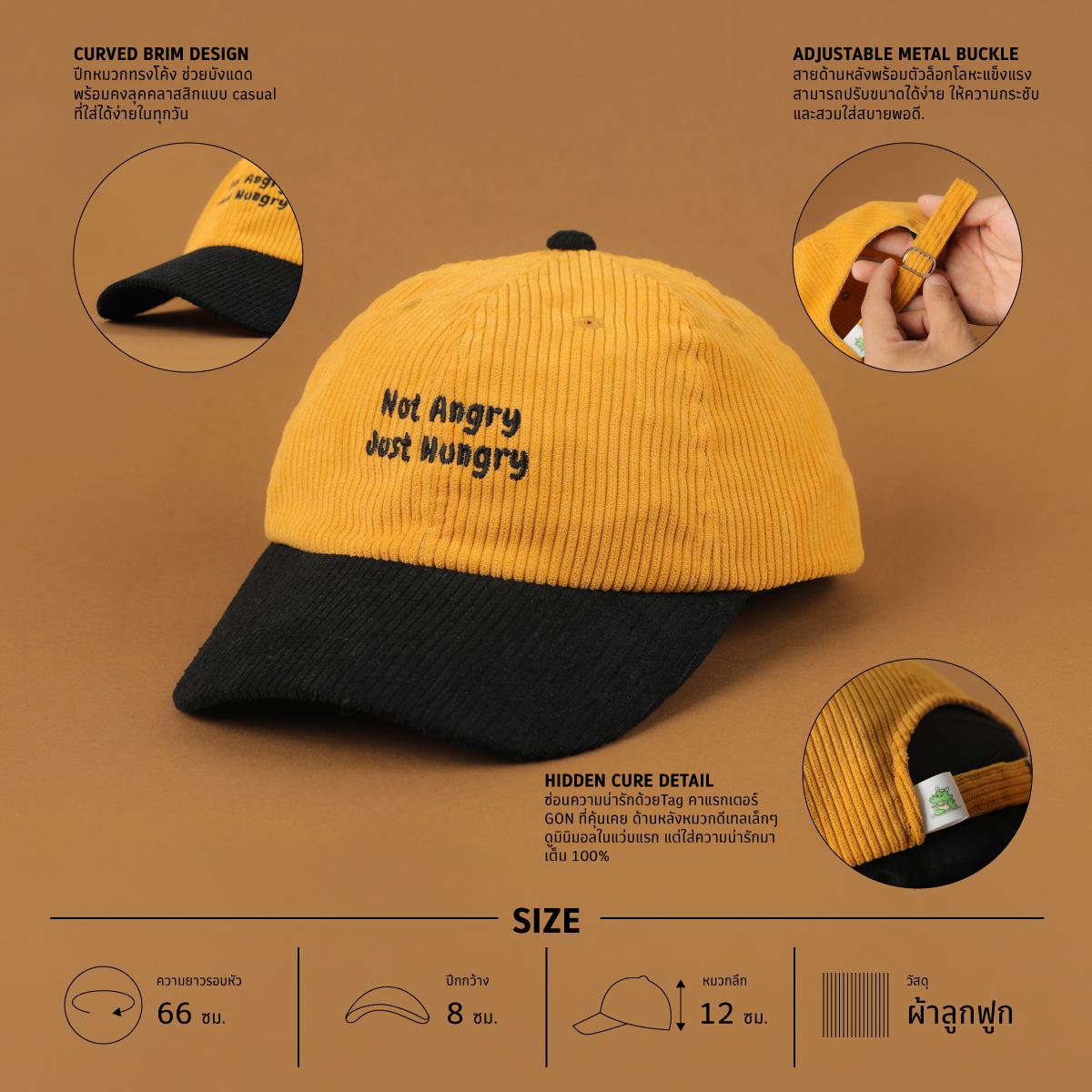 Dad Cap - Blue Coral (Eat Now Regret Never) - Image 4