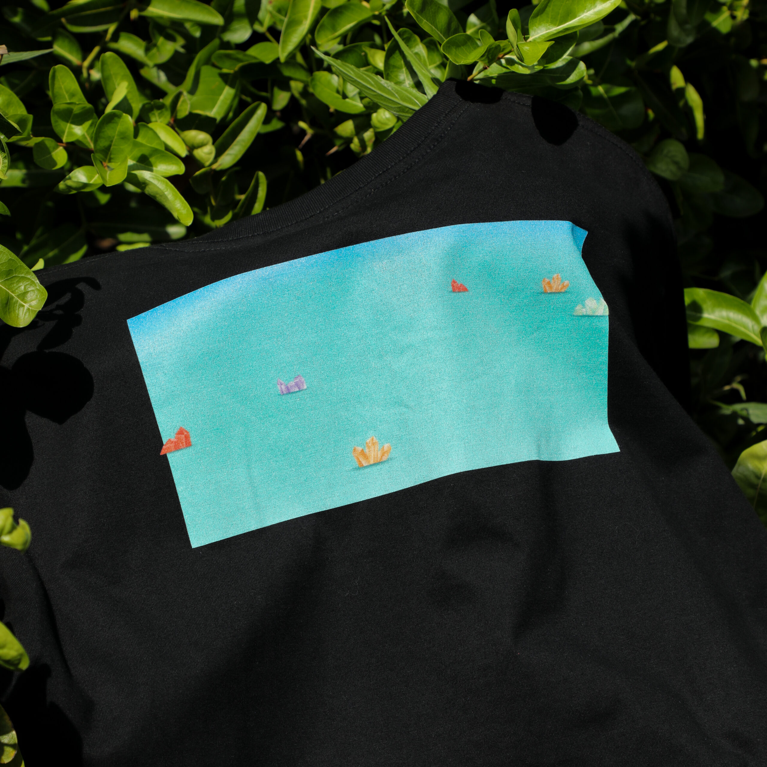 Bar B Gon Planet Garden T-Shirt in Black - Image 4