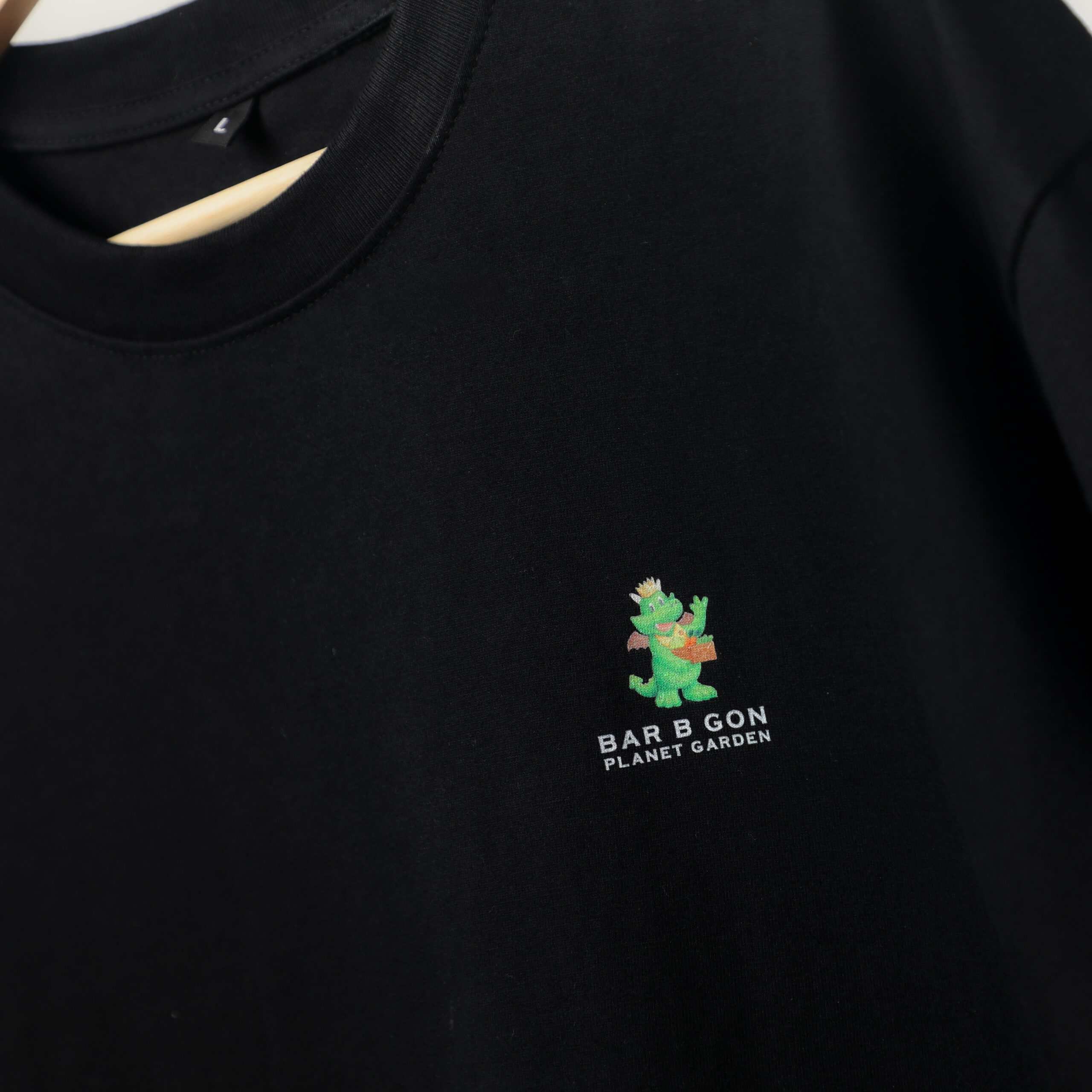 Bar B Gon Planet Garden T-Shirt in Black - Image 3