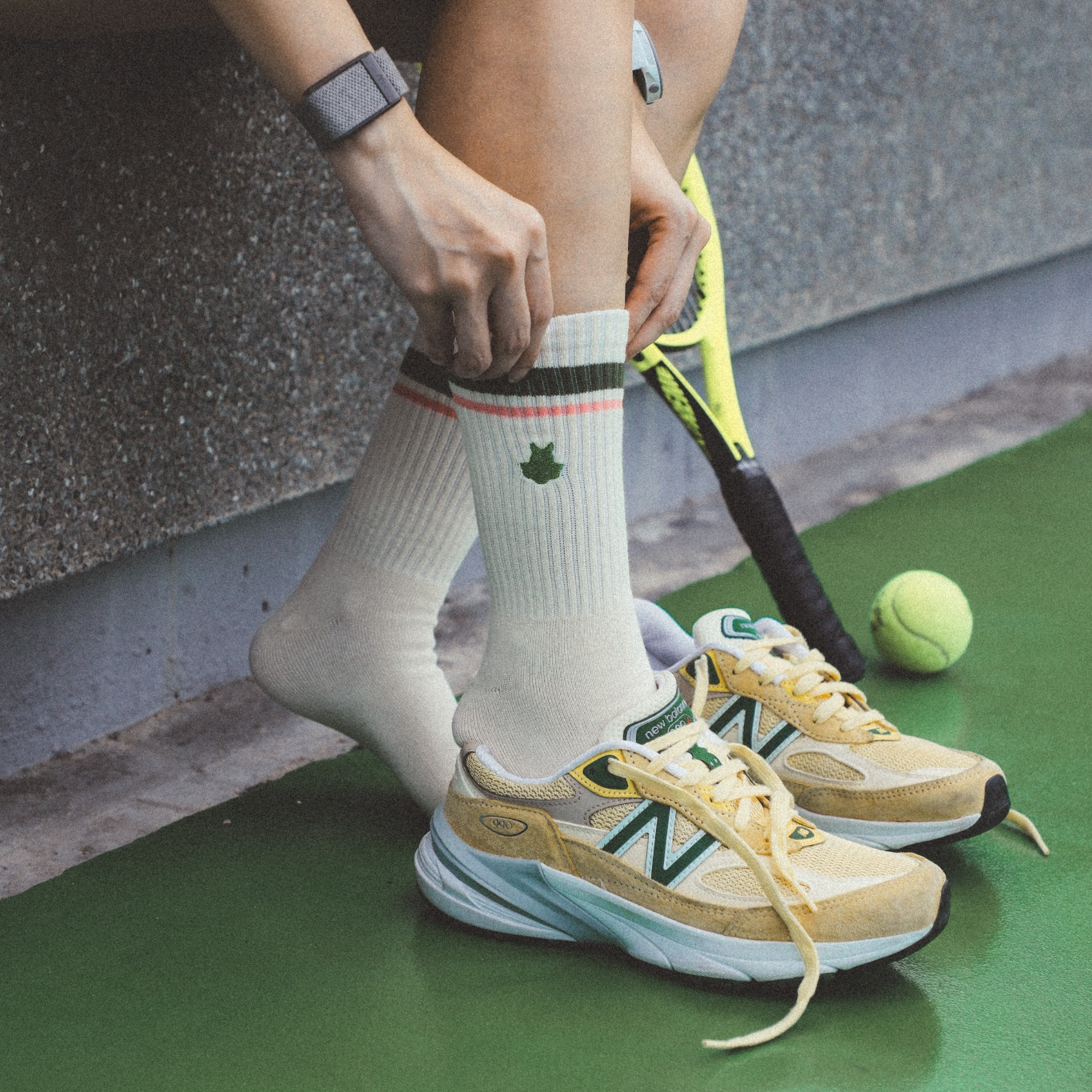Retro Sport Sock - Garden Track - Image 3